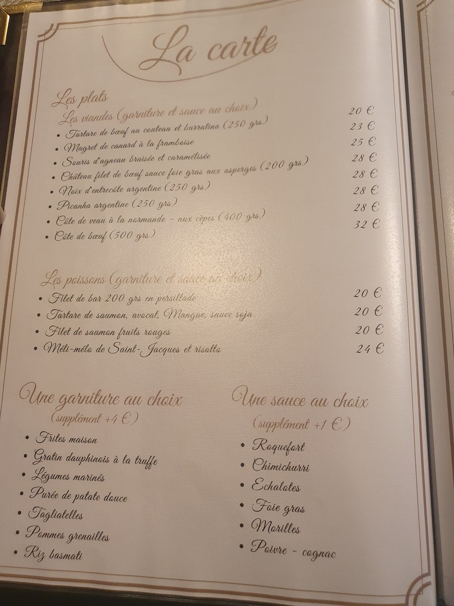 Le Bouche à Oreille menu 2