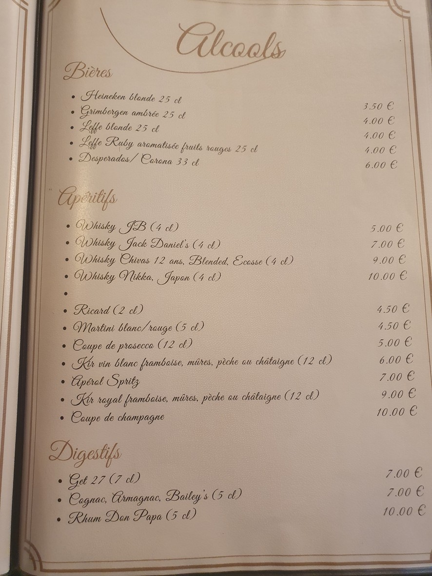 Le Bouche à Oreille menu 6