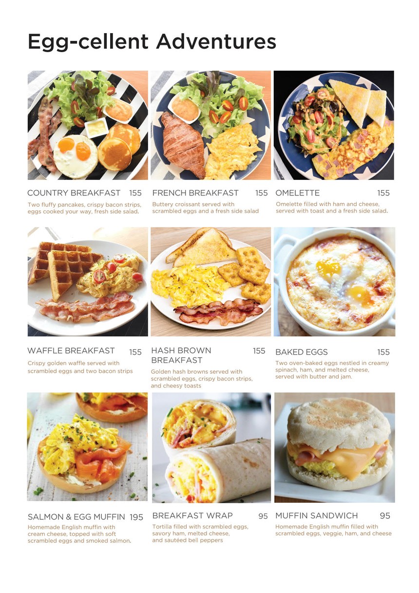 Snooze Coffee House menu 1