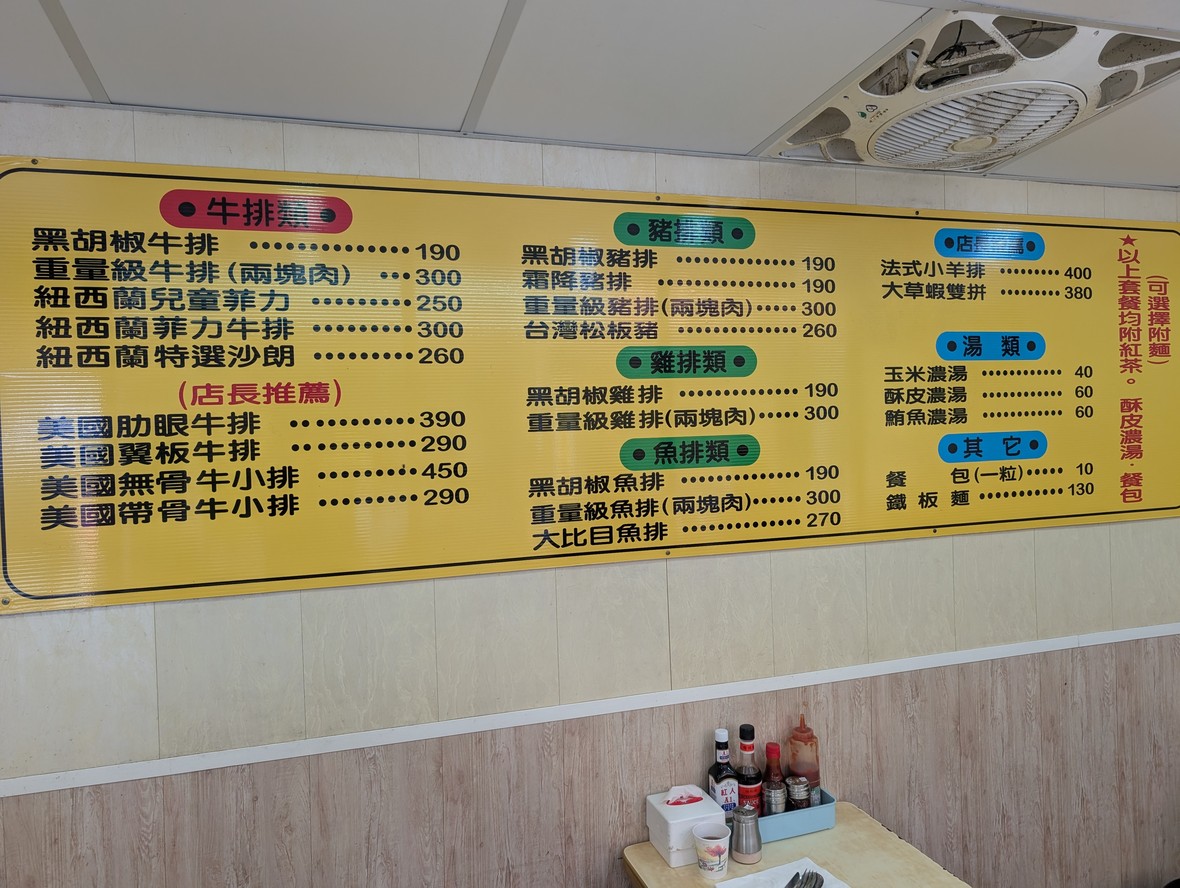 Huánghòu Niúpái Guǎn menu 1