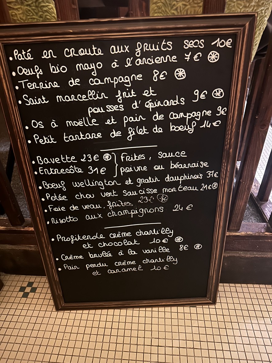 BISTRO GRIFFES menu 1