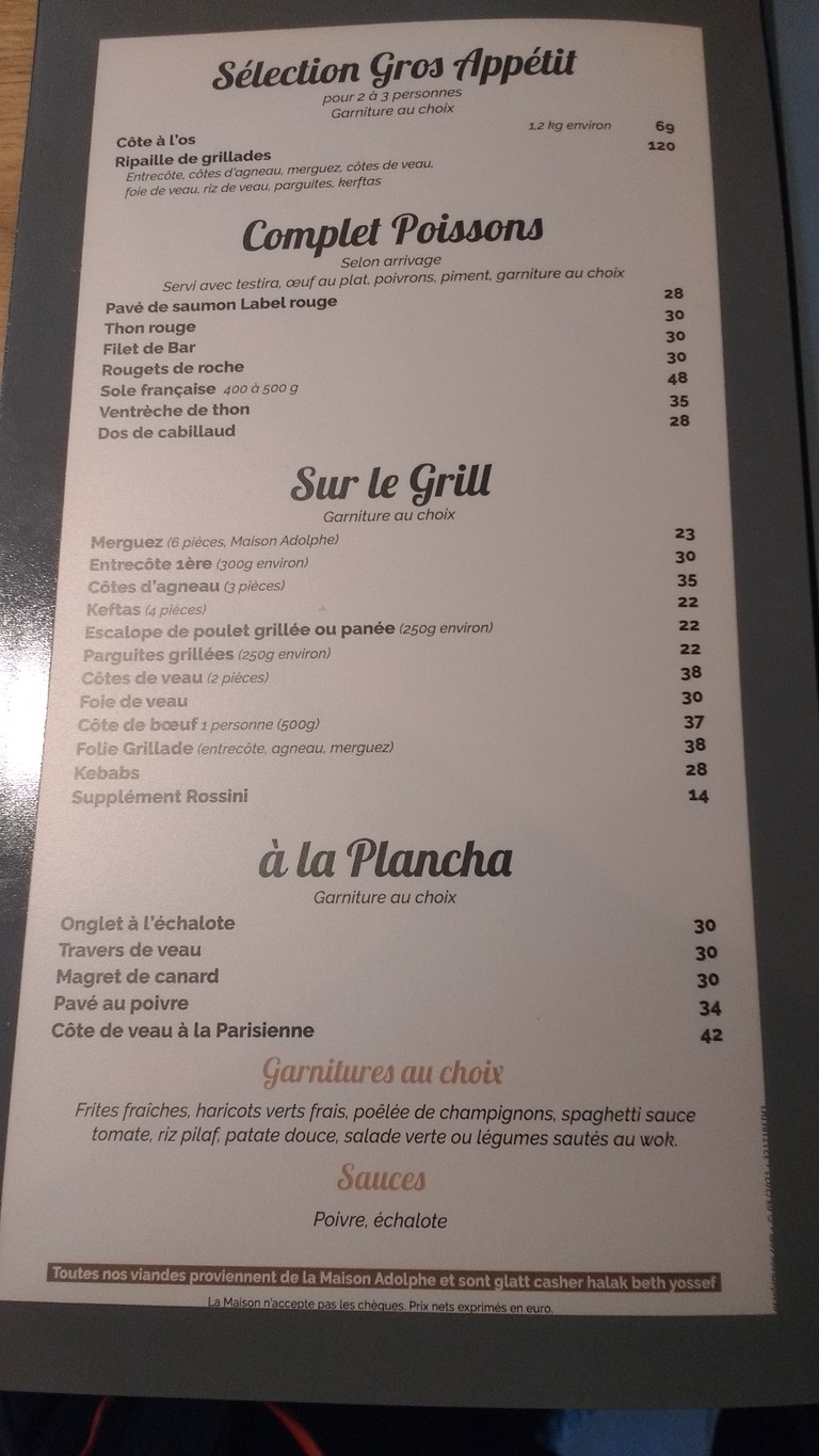 Betheavone menu 2
