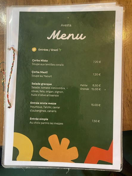 AVESTA - La cuisine authentique Kurde de Paris