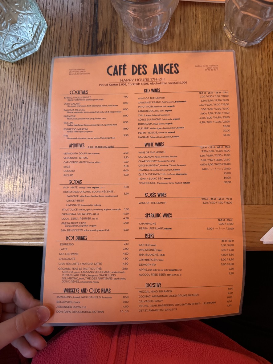 Café des Anges menu 3