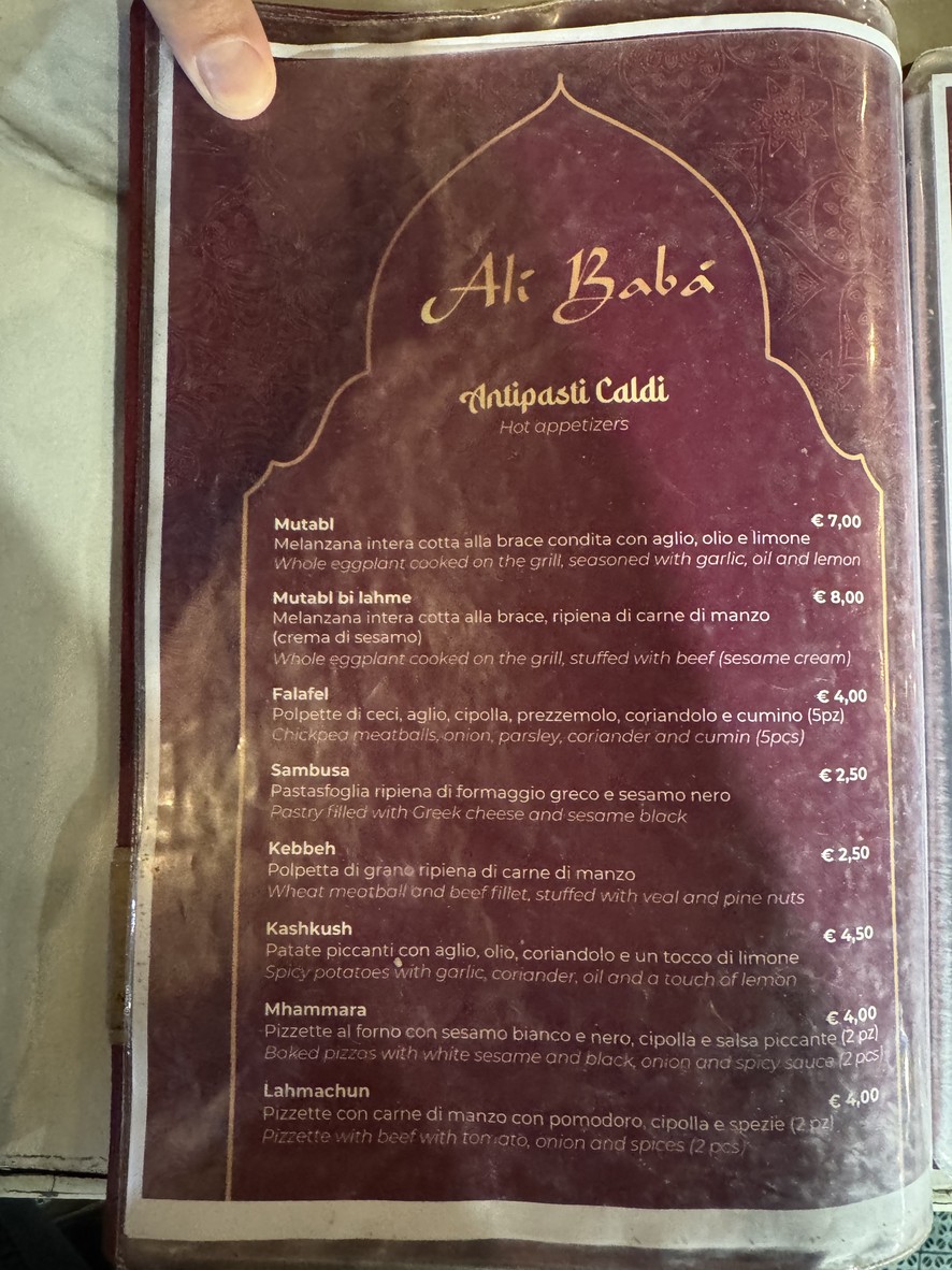 Alibaba Restaurant Bar menu 2
