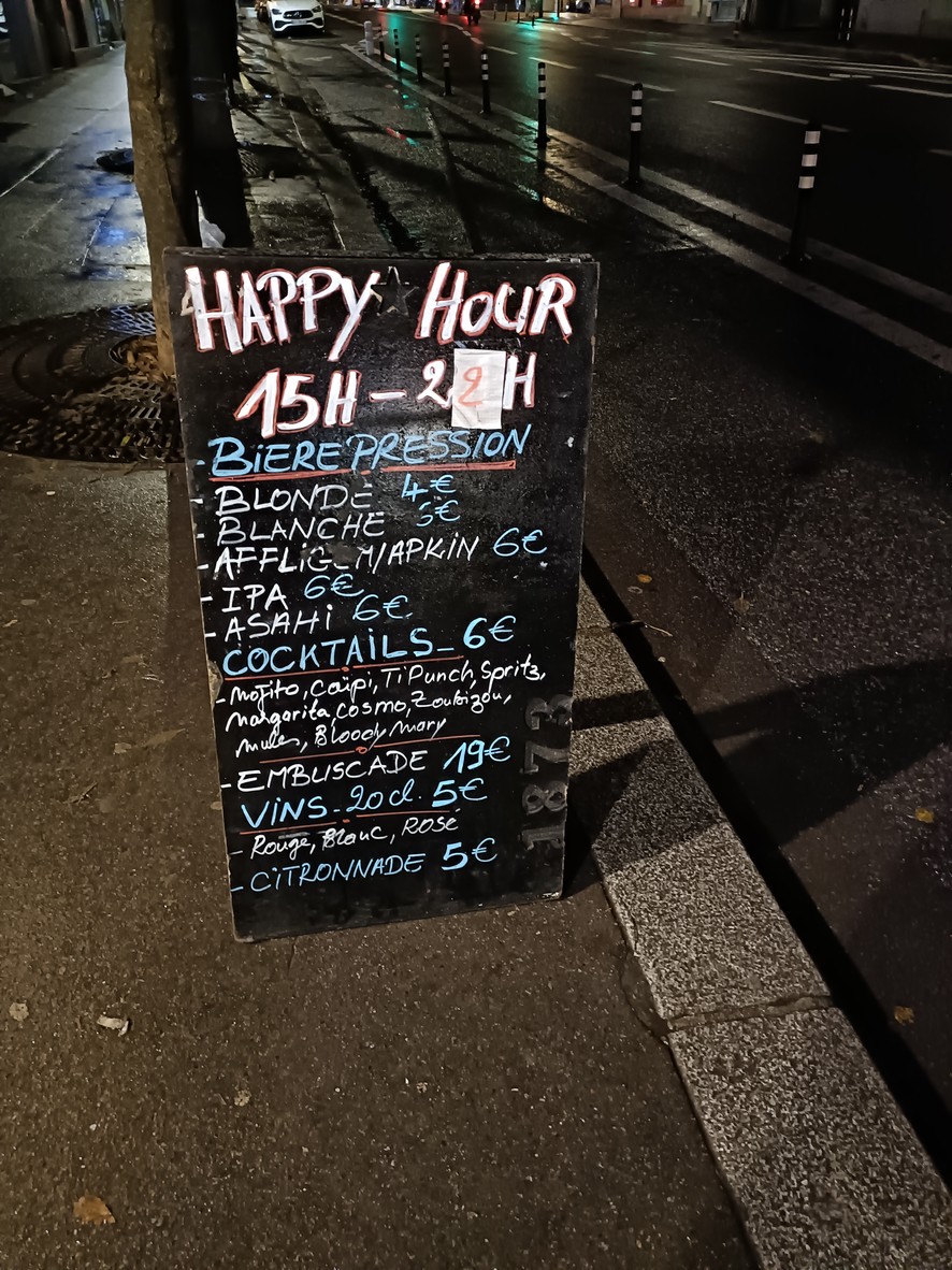 La Gouttière menu 3