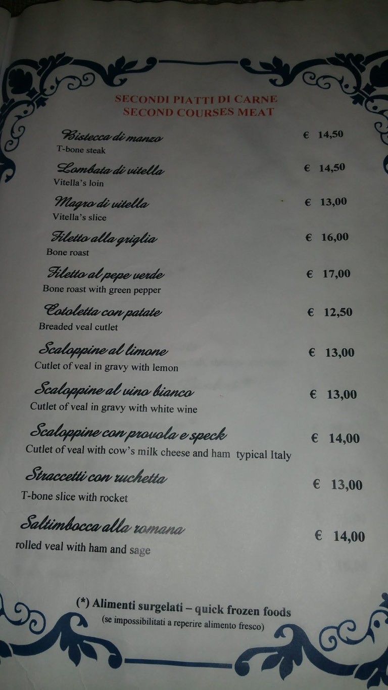 Hostaria Pizzeria Da Baffo e Figli menu 5