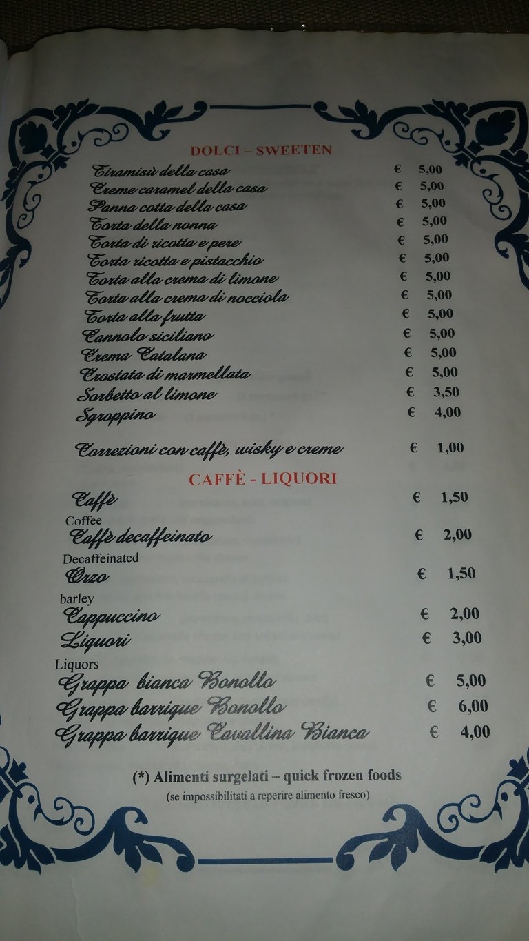 Hostaria Pizzeria Da Baffo e Figli menu 7