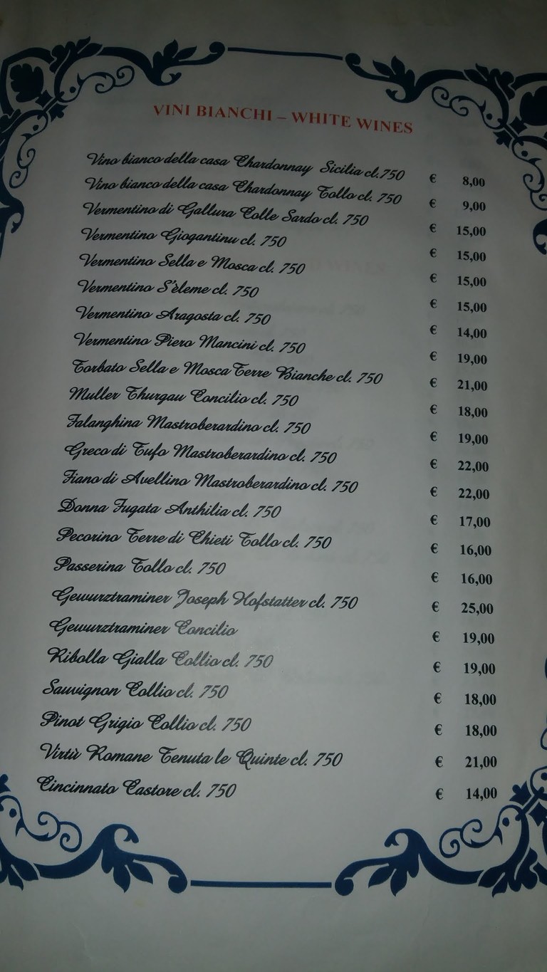 Hostaria Pizzeria Da Baffo e Figli menu 9