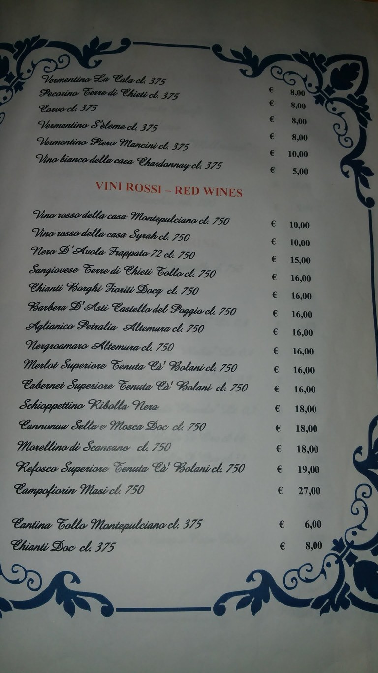 Hostaria Pizzeria Da Baffo e Figli menu 10