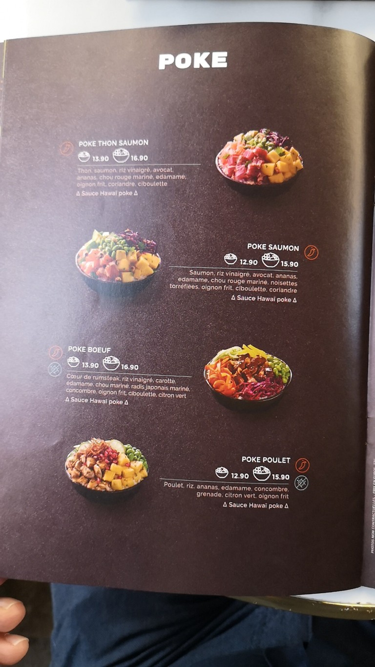 Côté Sushi Rambuteau menu 2