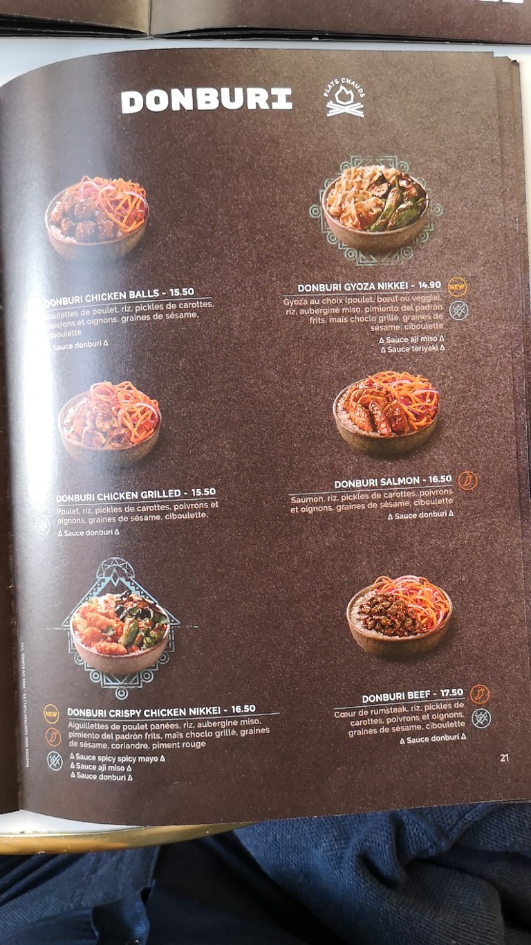 Côté Sushi Rambuteau menu 3