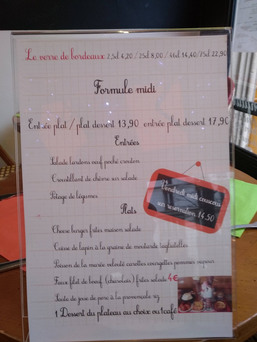 La Tête à Toto menu 3