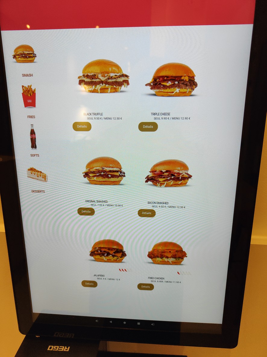 Drop burger menu 2