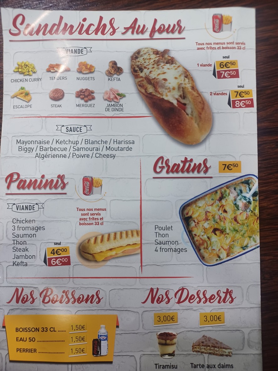 Pizzwich menu 3