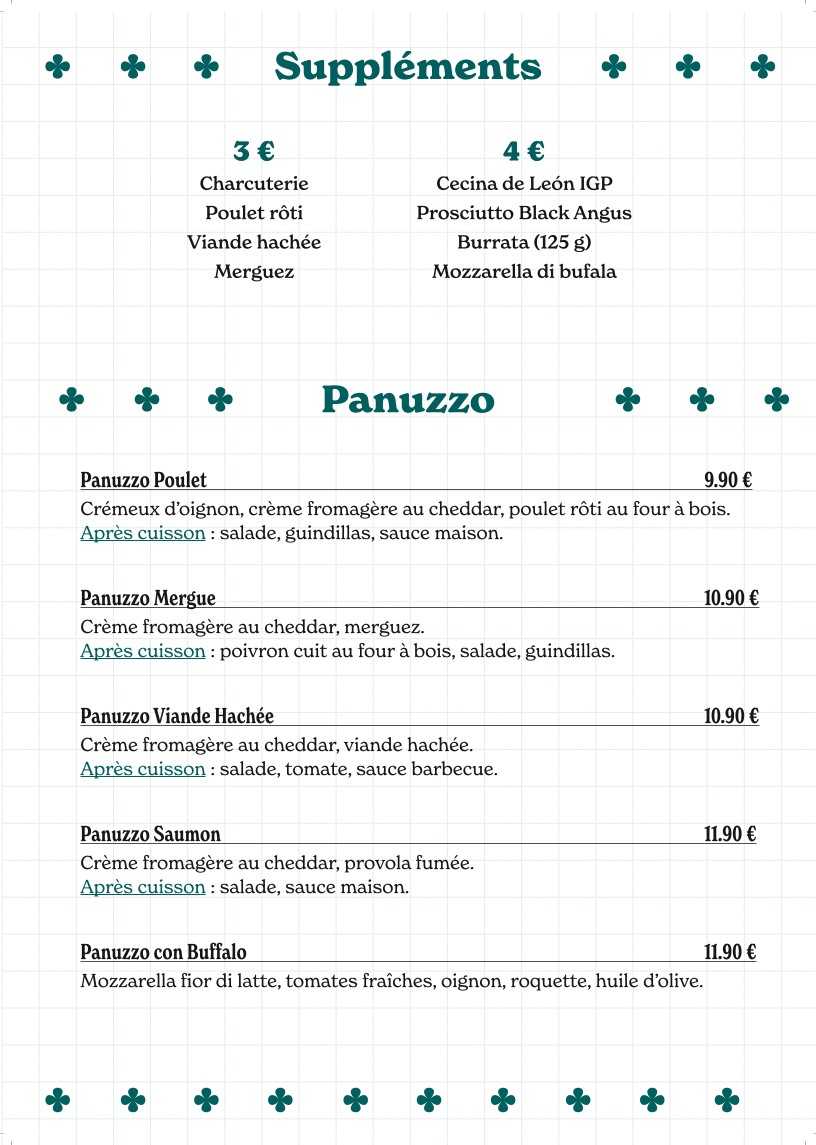 Fior di Latte Pizzeria menu 3