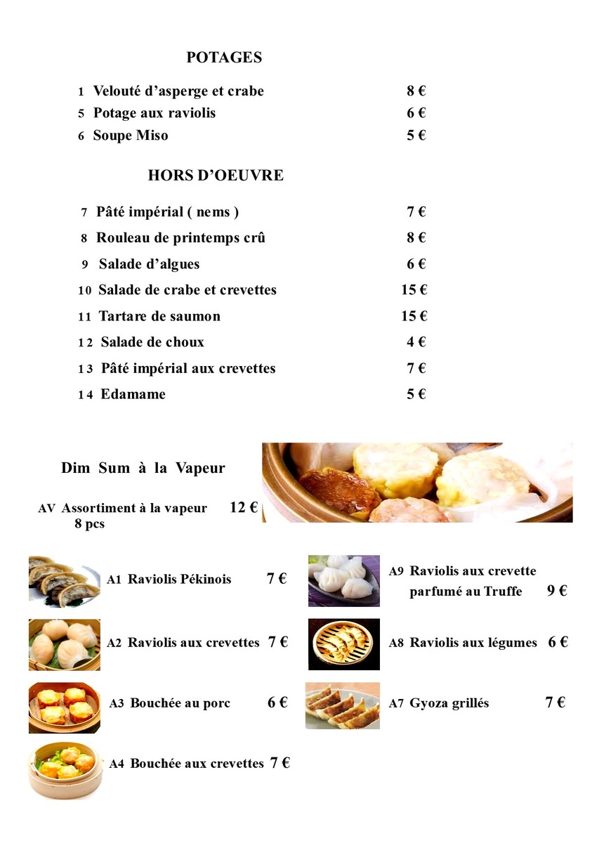 Mido menu 1