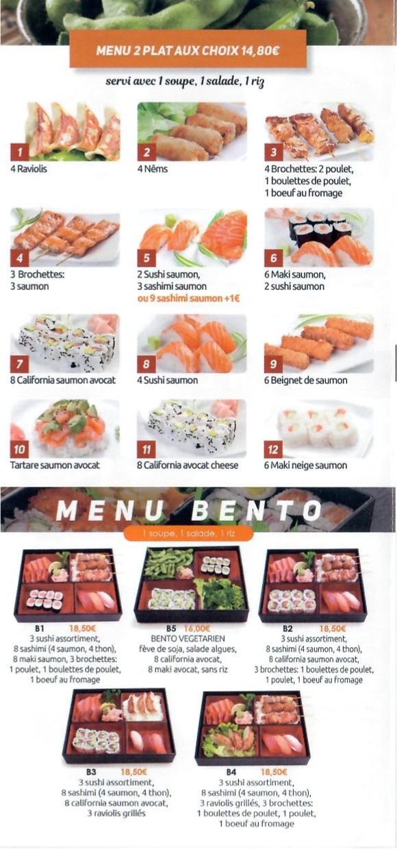 Yoki Sushi menu 2