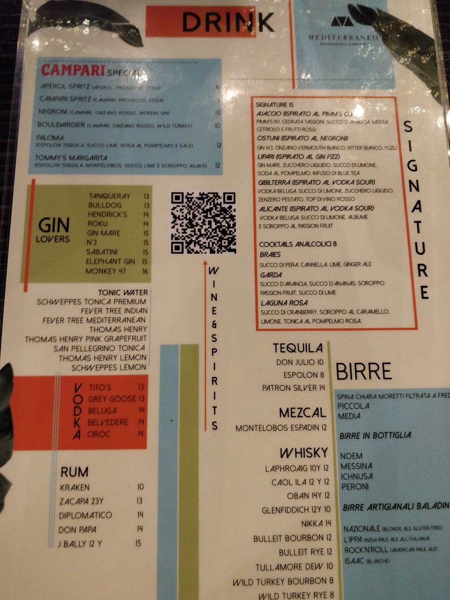 Mediterraneo Ristorante e Giardino menu 3