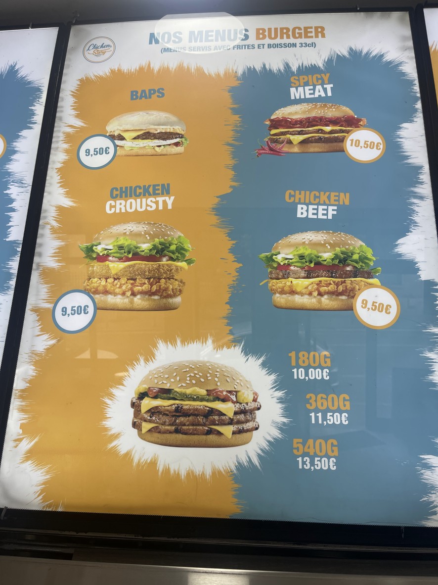 Chicken Story menu 3