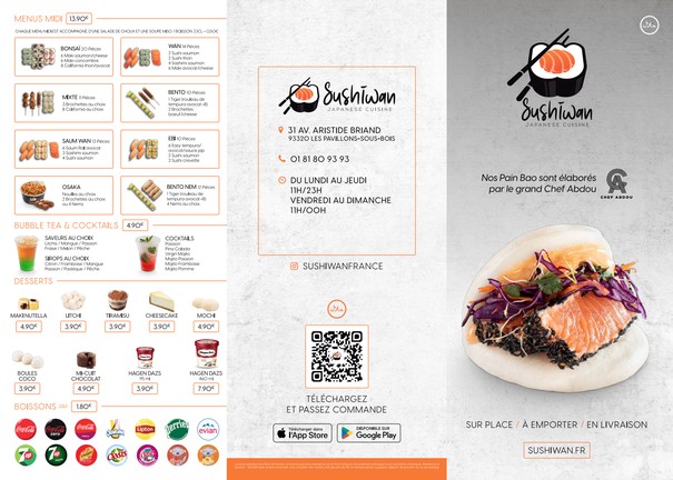 SUSHI WAN PAVILLONS SOUS BOIS