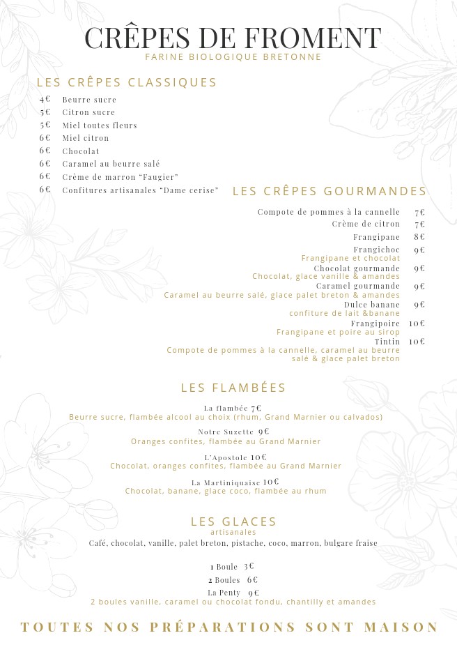 Crêperie Pen Ty menu 2