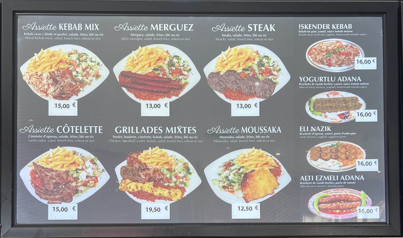 Restaurant Destan menu 2