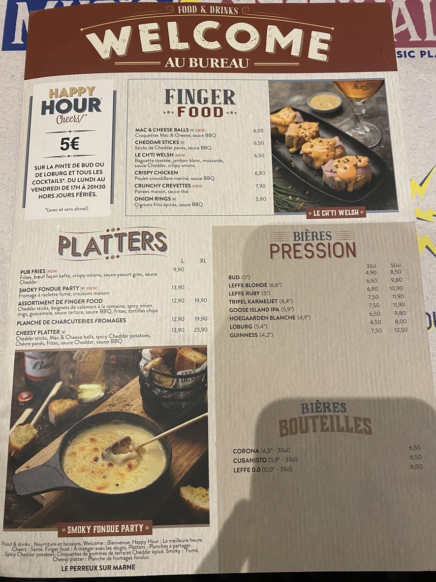 Jeanne et Jacques menu 2