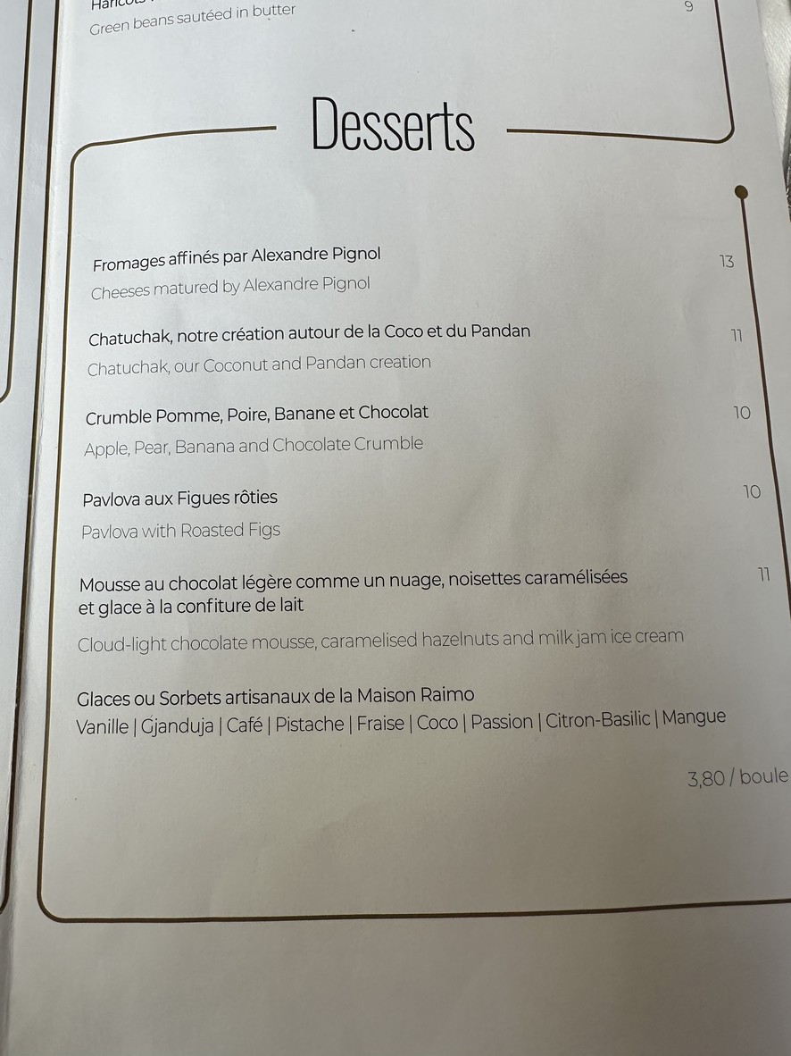 Bistrot du Passage - Restaurant Caviste Paris 7 menu 3