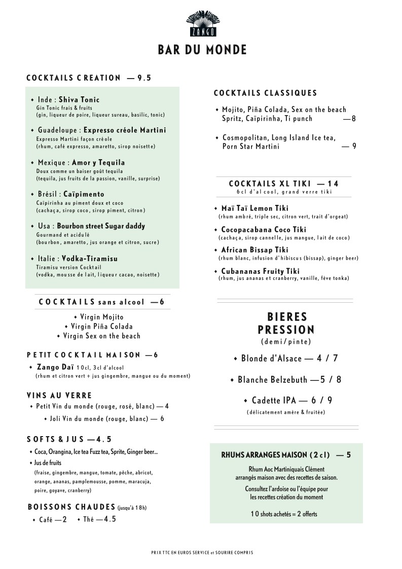 Zango menu 3