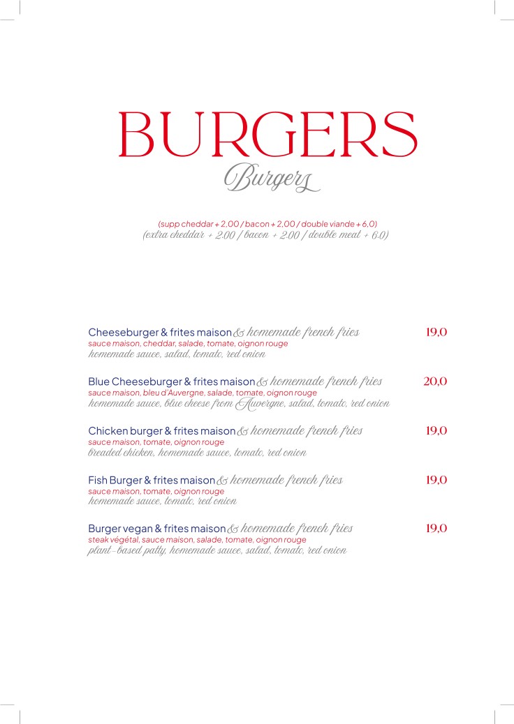 El New York menu 3