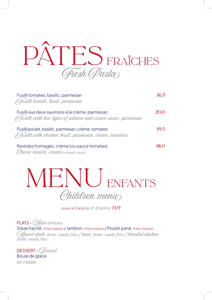 El New York menu 4