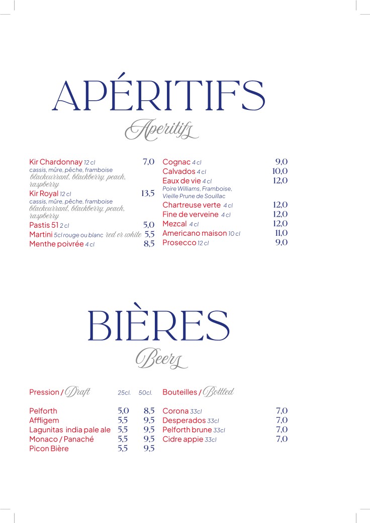 El New York menu 6