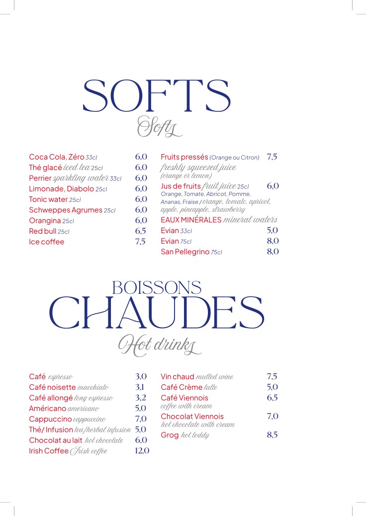 El New York menu 10