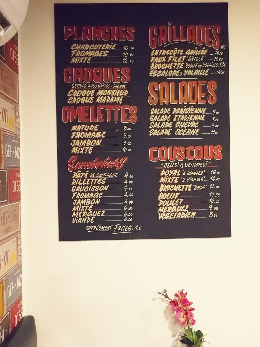 ONE WAY - Café Bar Restaurant menu 1