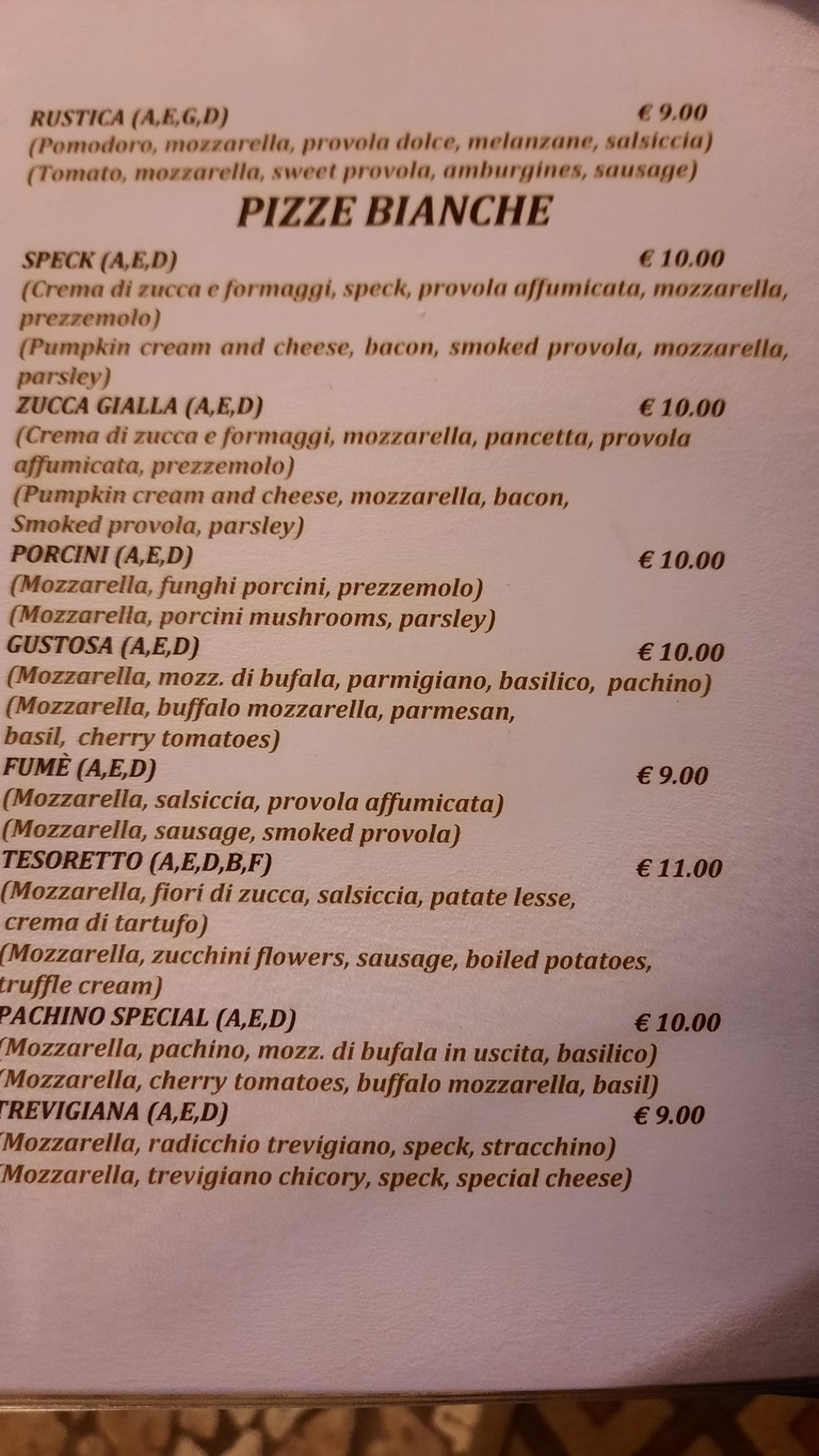 Pizzeria 72 Ore menu 5