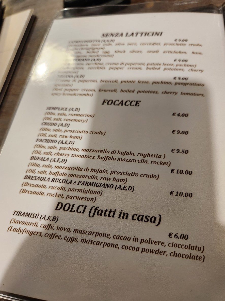 Pizzeria 72 Ore menu 7