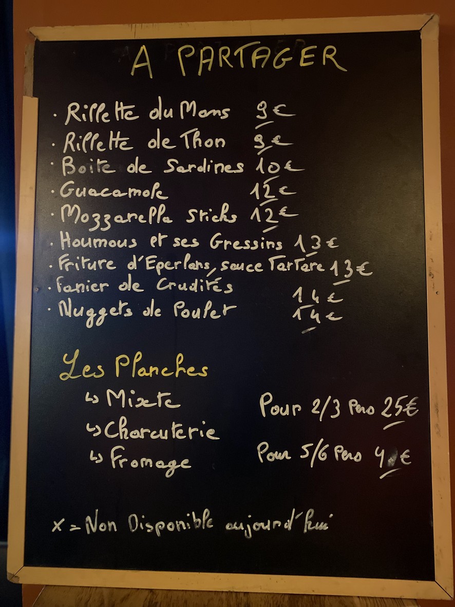 MILTON menu 1