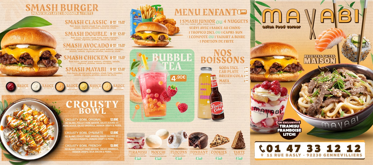 MAYABI menu 3