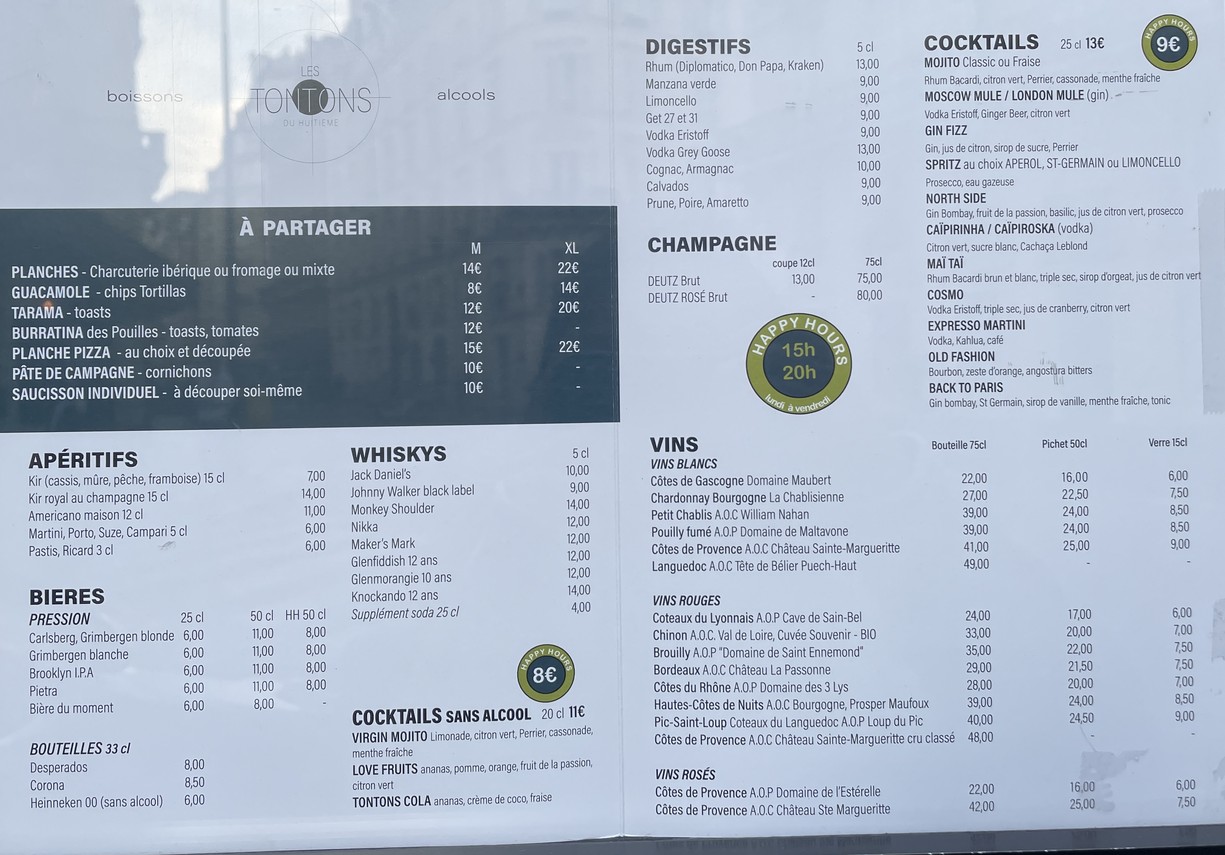 Les Tontons du Huitième menu 1