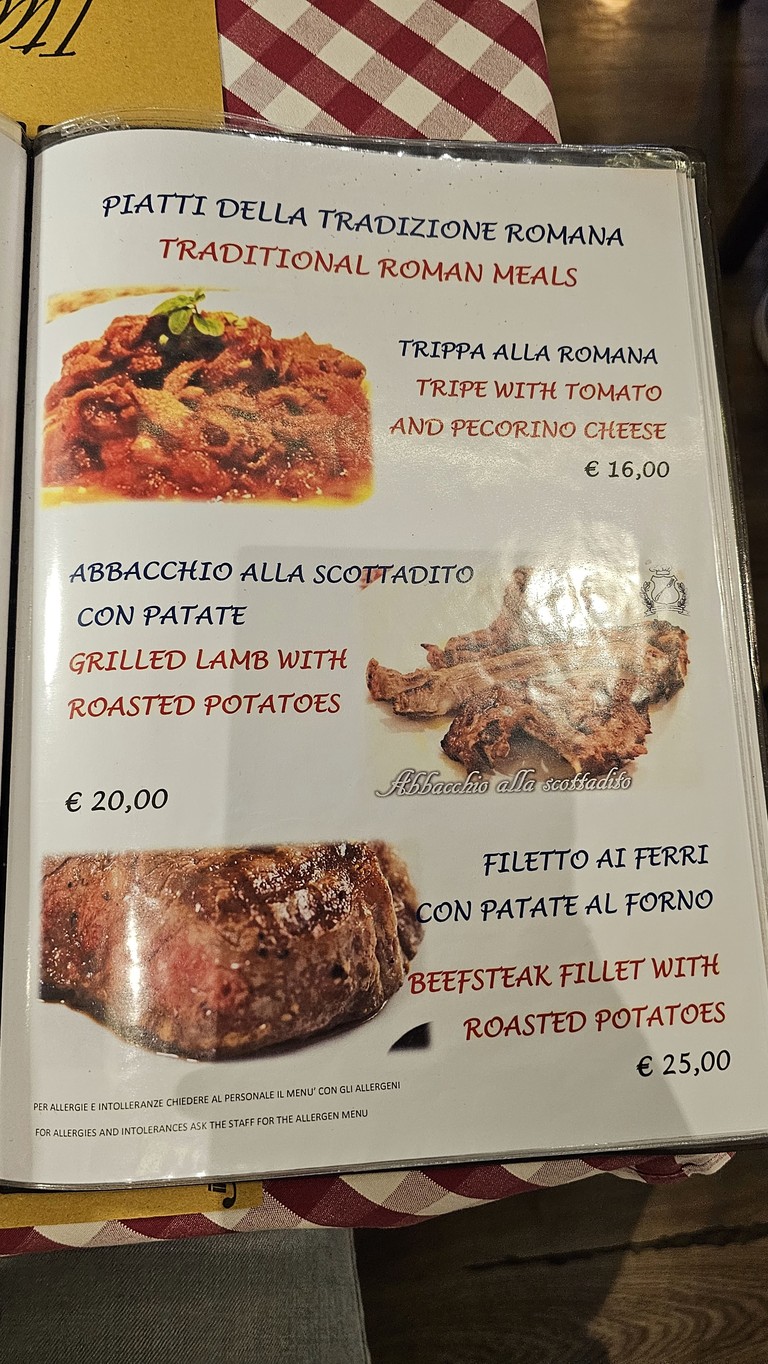 Achille Al Pantheon di Habana menu 2