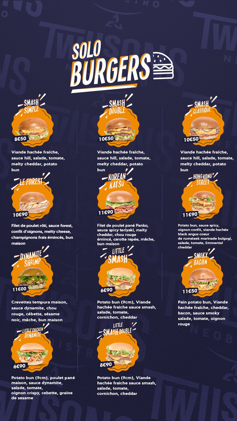 Twilsons menu 1