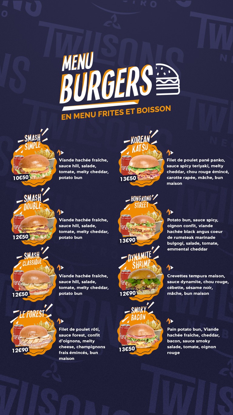 Twilsons menu 2