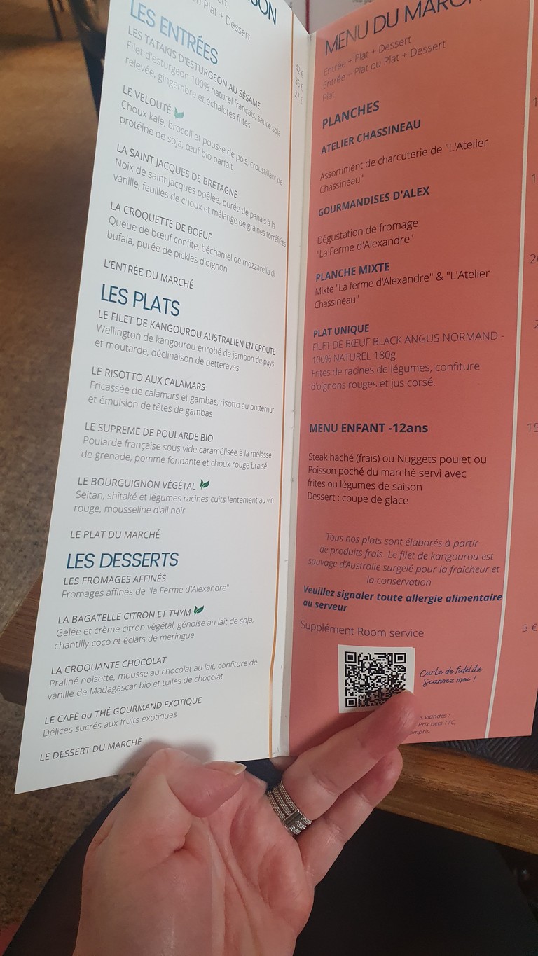 L'Ermitage menu 4