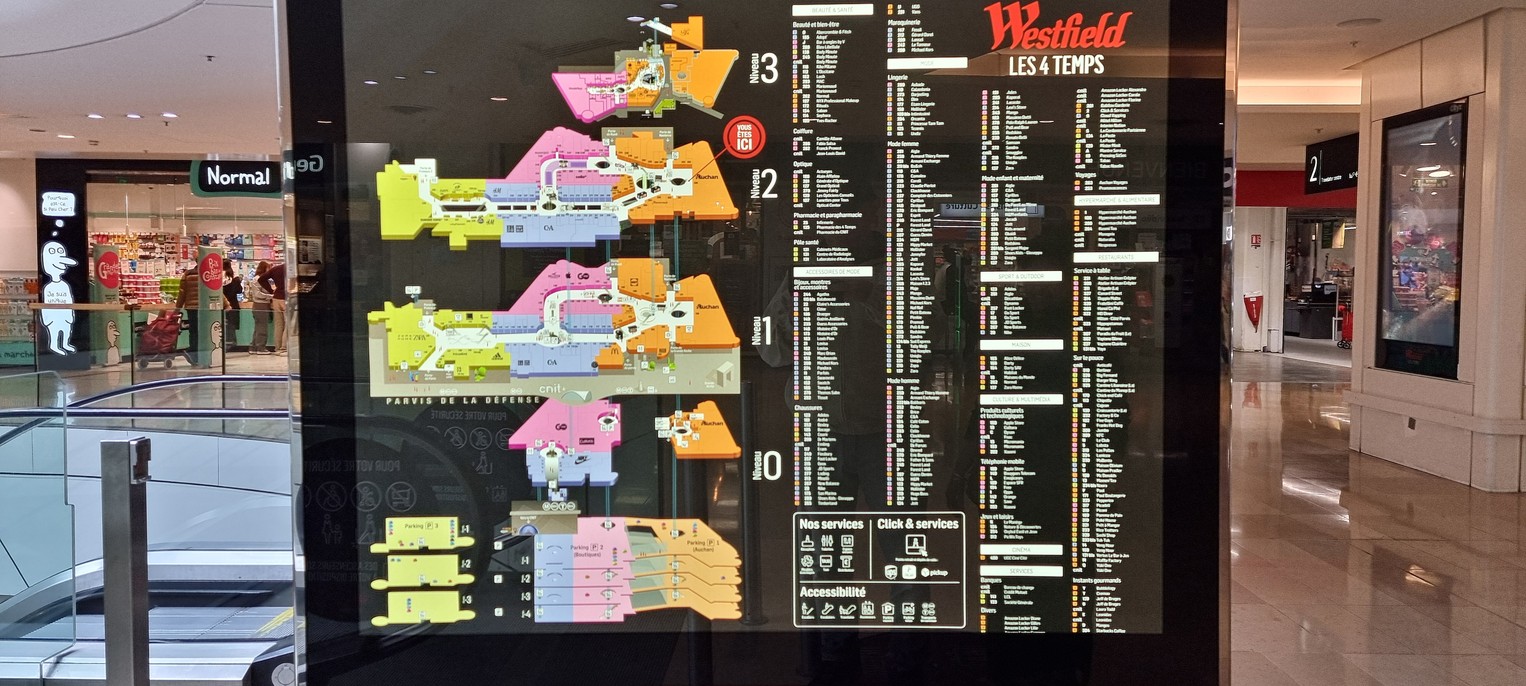 Quick Westfield Les 4 temps - La Défense menu 1