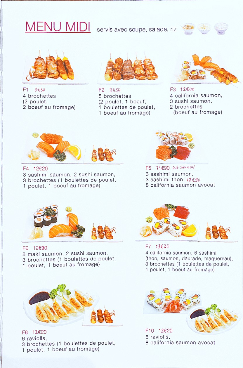 Ito Sushi menu 2
