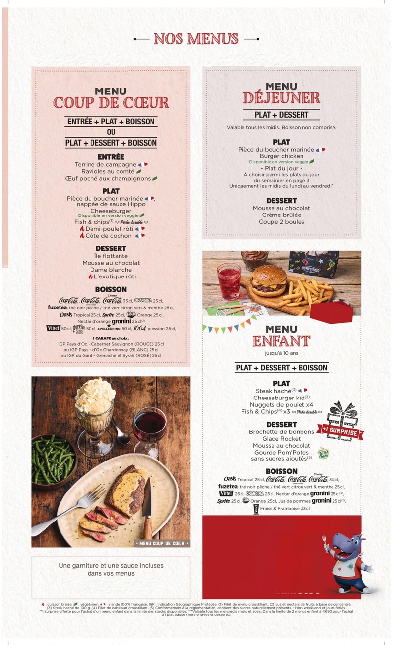 Hippopotamus 牛排馆 menu 5