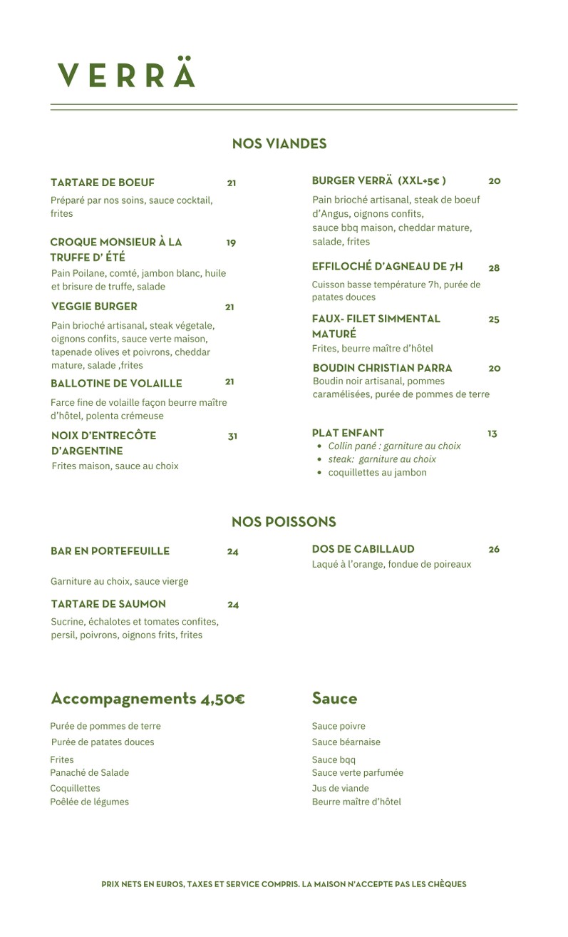 Verrä menu 2