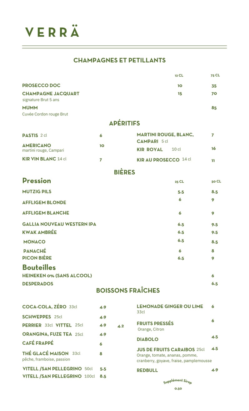 Verrä menu 4