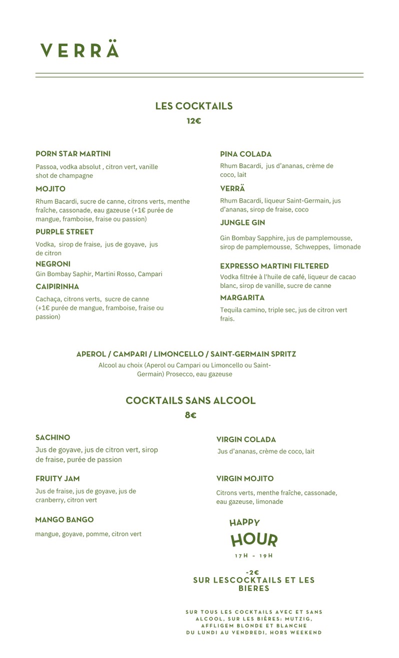Verrä menu 6
